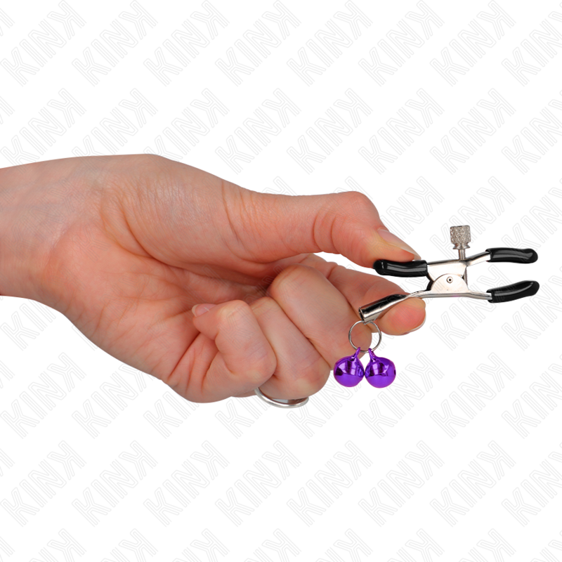 Pinces à Tétons Double Cloche 6 cm Pression Ajustable - Kink