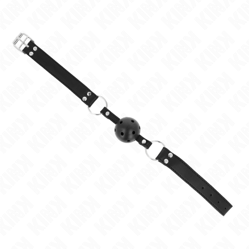 Bâillon BDSM Respirant Double Rivet Réglable - Kink