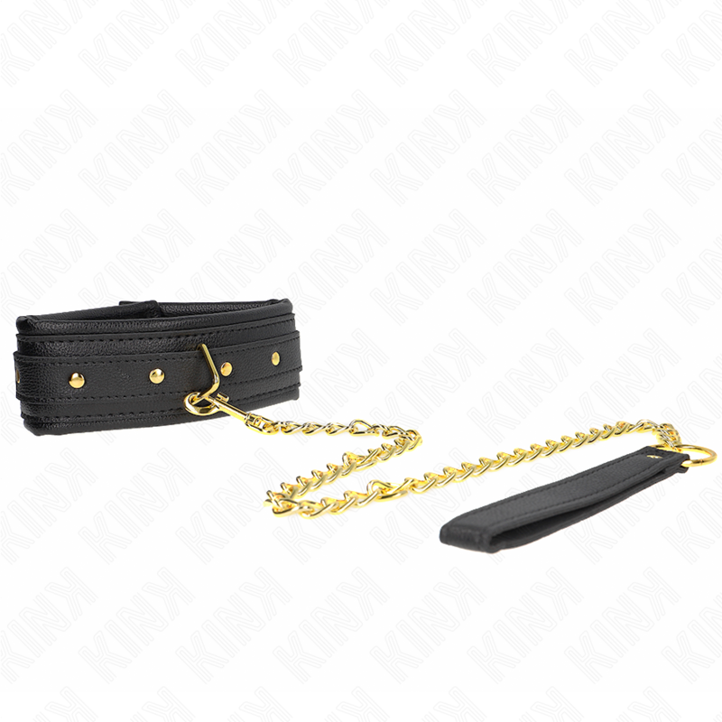 Collier BDSM Cuir Éponge Bracelet Réglable 37-54 cm - Kink