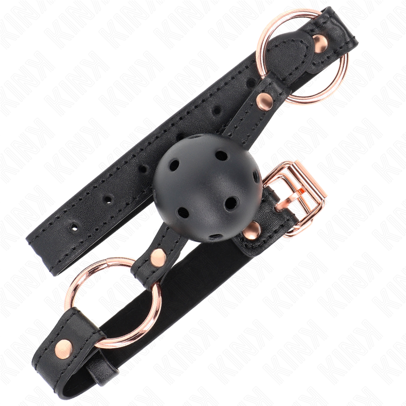 Bâillon BDSM Boule en TPE de 4 cm avec Sangle Ajustable - Kink