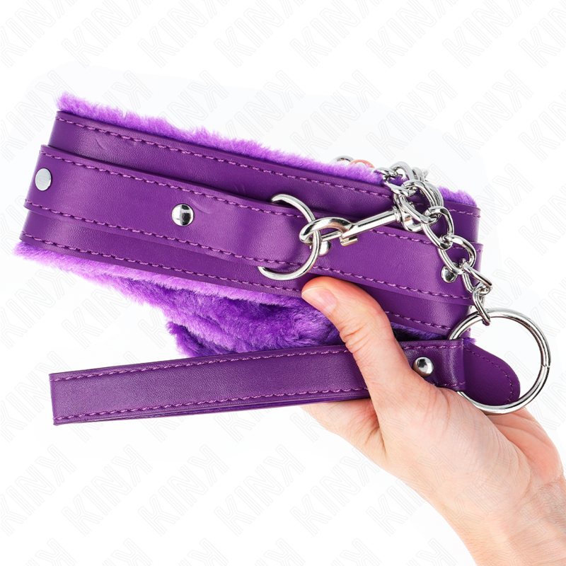 Collier BDSM avec Laisse Métallique 65 cm Réglable 36-42 cm - Kink