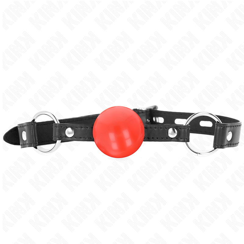 Bâillon BDSM Boule en TPE de 4 cm avec Sangle Ajustable - Kink