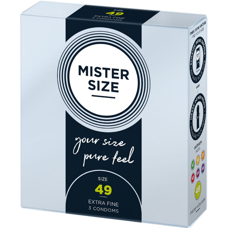 Préservatifs Mister Size - Taille du M au XXXL - Ultra Fin