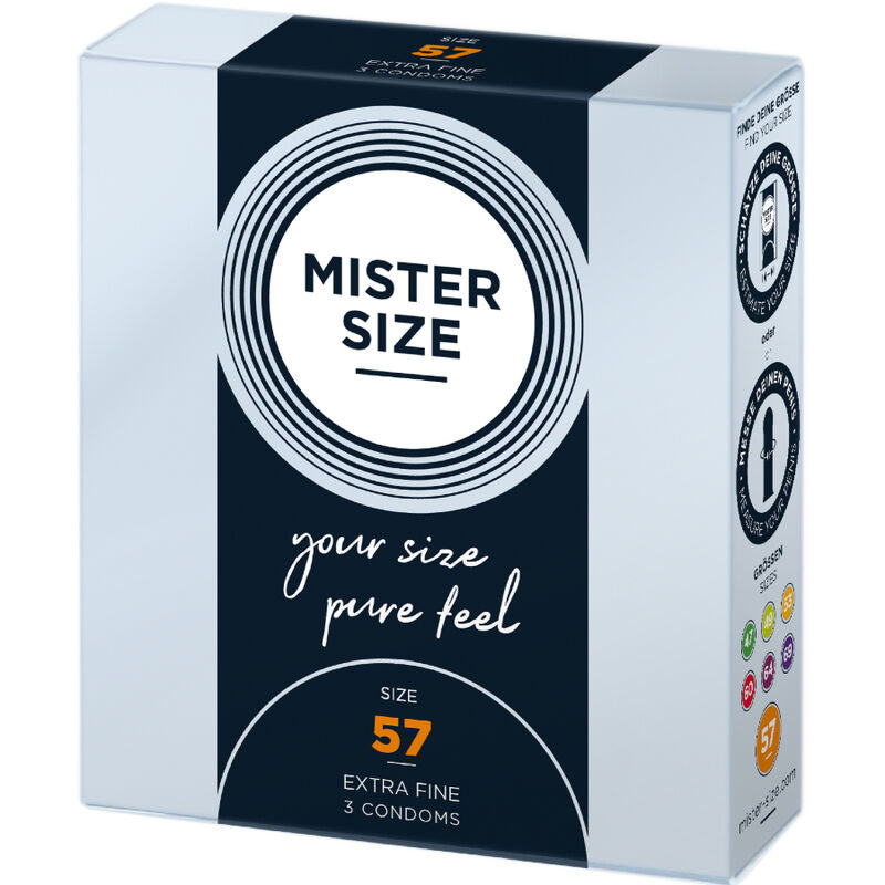 Préservatifs Mister Size - Taille du M au XXXL - Ultra Fin