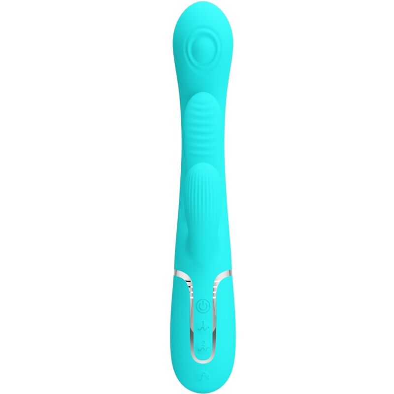 Vibromasseur Triple Rabbit Shania Langue Stimulante - Silicone - Pretty Love