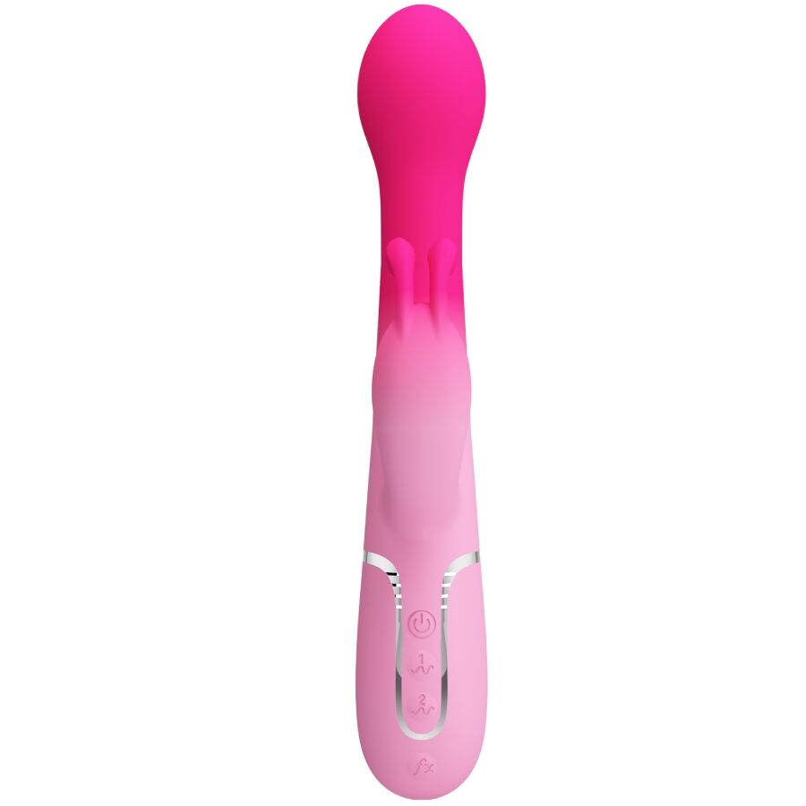 Vibromasseur Rabbit Dejon 3 en 1 Va-et-Vient Perles Rotatives - Pretty Love
