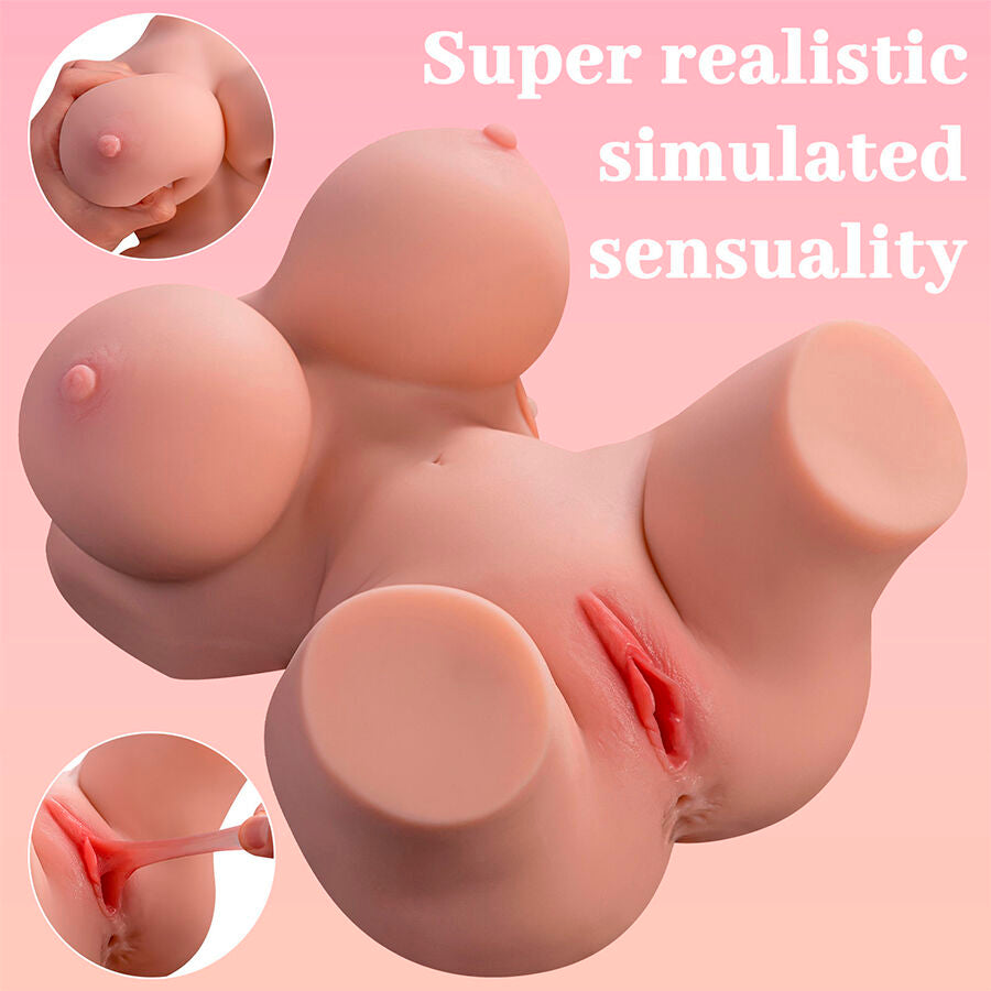 XISE - FRIEDA TORSE FÉMININ RÉALISTE AVEC VIBRATION 36 CM