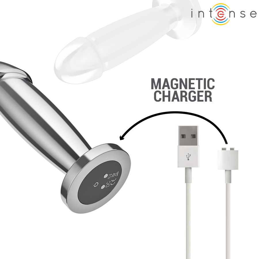 Plug Anal Vibrant Métal 10 Modes avec Télécommande - Intense