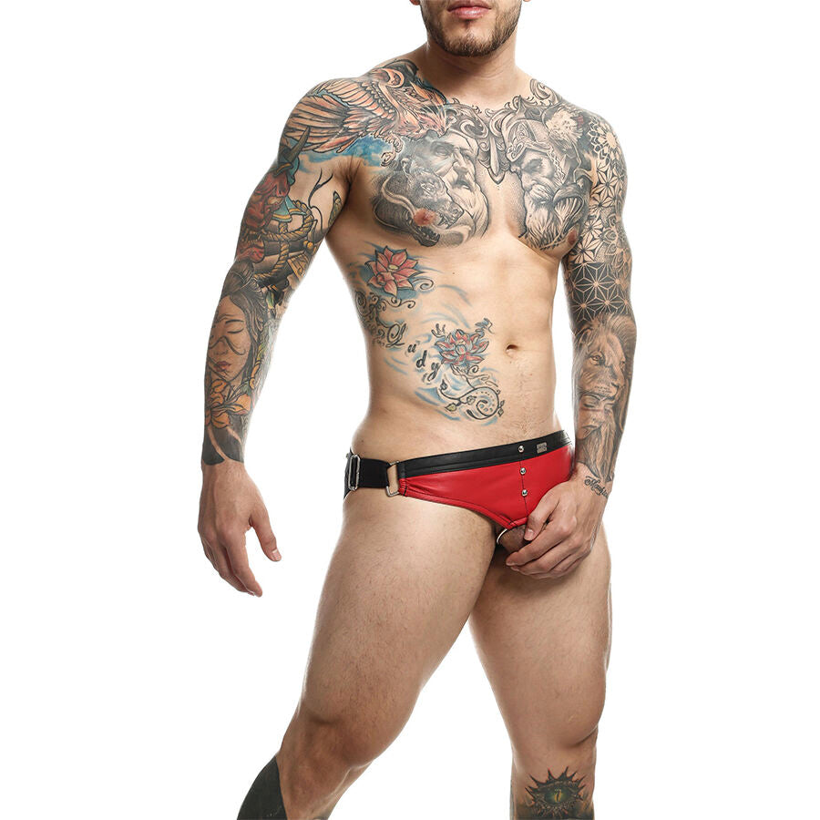 Jockstrap Dngeon Anneau Pénien Intégré Clous Métalliques - Mob