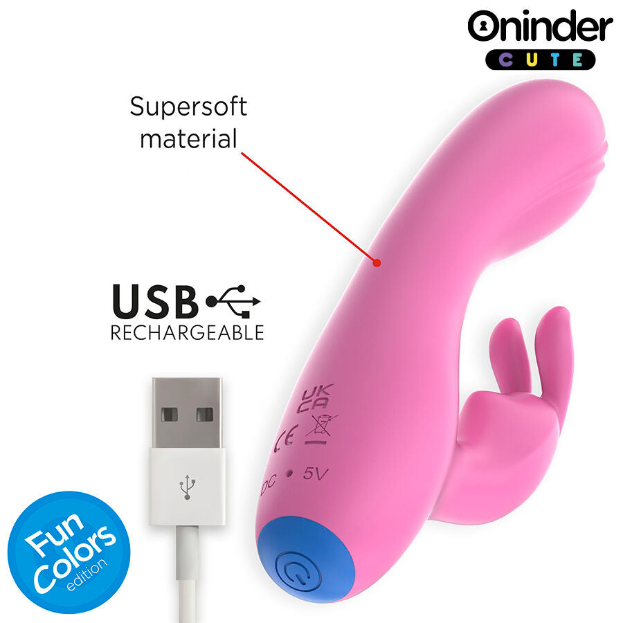 Vibromasseur Rabbit Love Bunny Connecté Point G et Clitoris - Oninder