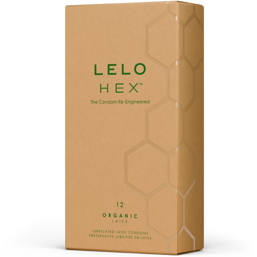 Préservatifs Lelo Hex Organic - Latex Bio L-Arginine Structure Hexagonale