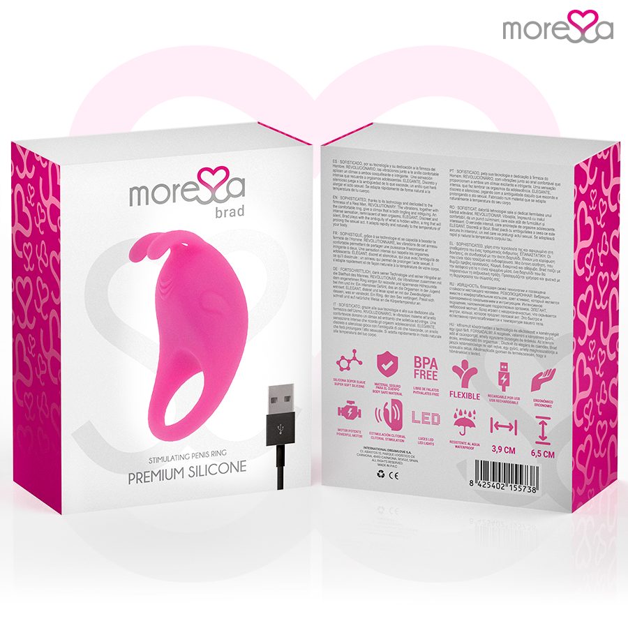 Anneau Vibrant Brad Stimulateur Clitoridien Rabbit - Silicone - Moressa