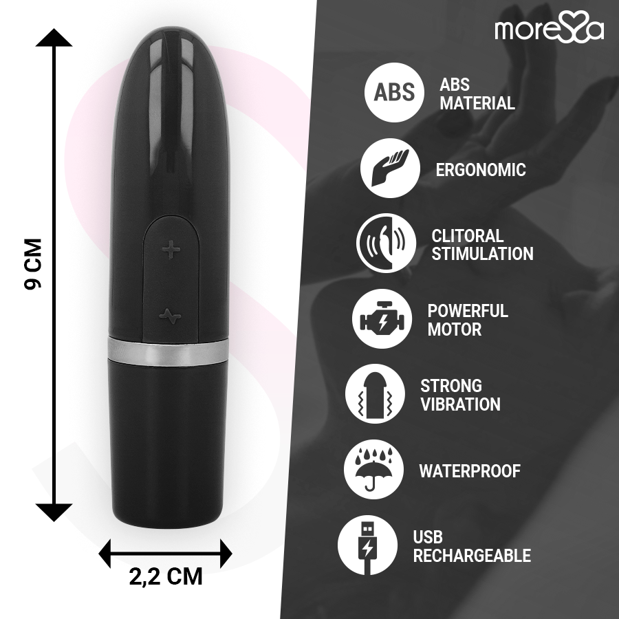 Vibromasseur Voyage Ivy Format Rouge à Lèvres - Silicone IPX7 - Moressa