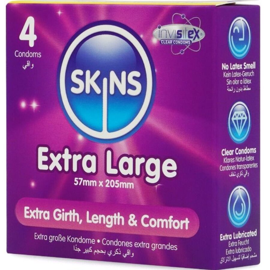 Préservatifs Skins Extra Large - Ultra Fin XL Extra Lubrifiés