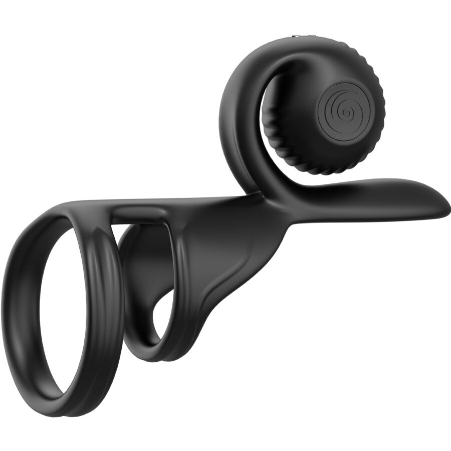 SNAIL VIBE - JOVI BAGUE POUR COUPLES TÉLÉCOMMANDE NOIRE