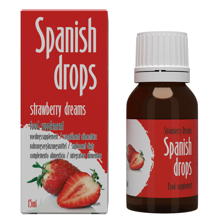 Gouttes Stimulantes Spanish Drops Strawberry Dreams Fraise 15 ml - Cobeco Pharma