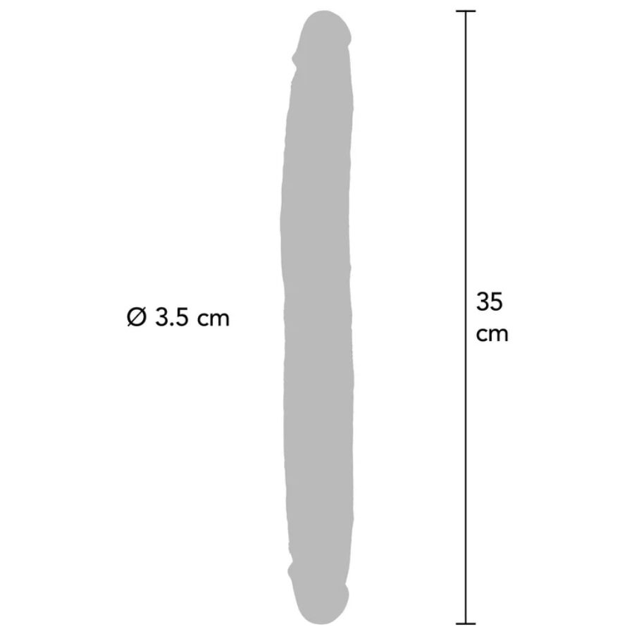 Double Gode Silicone 35 à 46 cm Réaliste Souple - Get Real