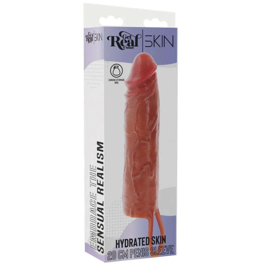 Gaine à Pénis Hydratante Silicone Caramel - Get Real