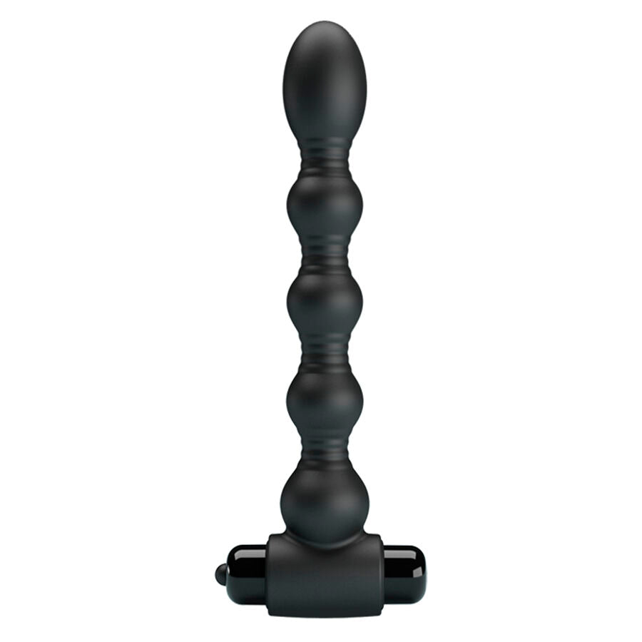 Plug Anal Vibrant à Billes Graduées Base en T 10 Modes - Mr Play