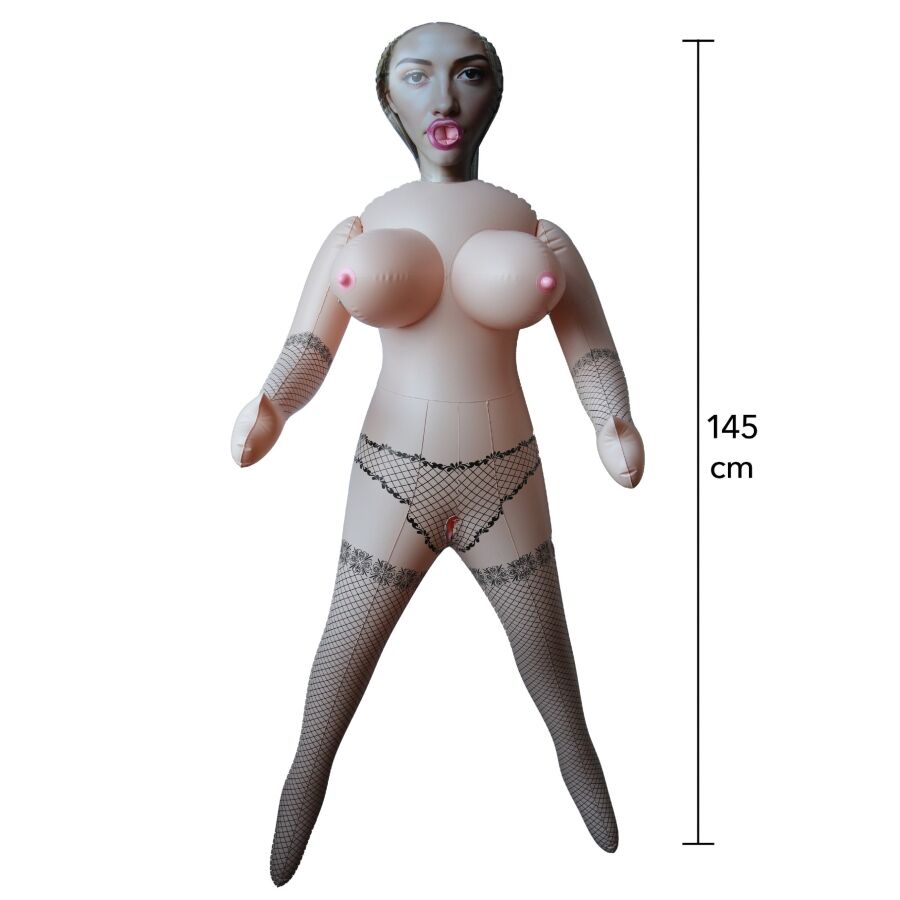 Poupée Gonflable Busty Britney 145 cm 3 Orifices Réalistes - Hidden Desire