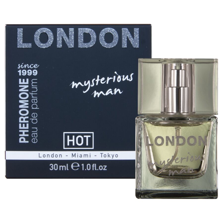 Parfum aux Phéromones London Mysterious Man Notes Boisées 30 ml - Hot
