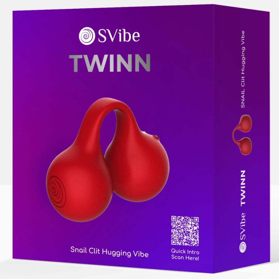 Vibromasseur à Doigt Twinn Touch Sense 2 Moteurs Cerise - Snail Vibe