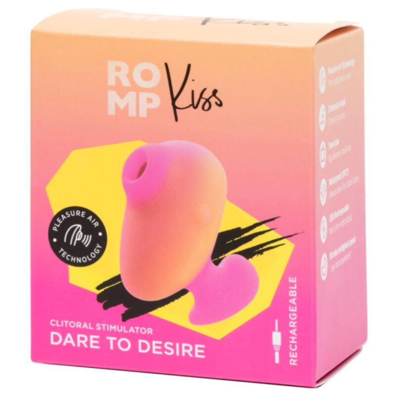 Stimulateur Clitoridien Kiss Succion Pleasure Air 10 Intensités Rechargeable - Romp