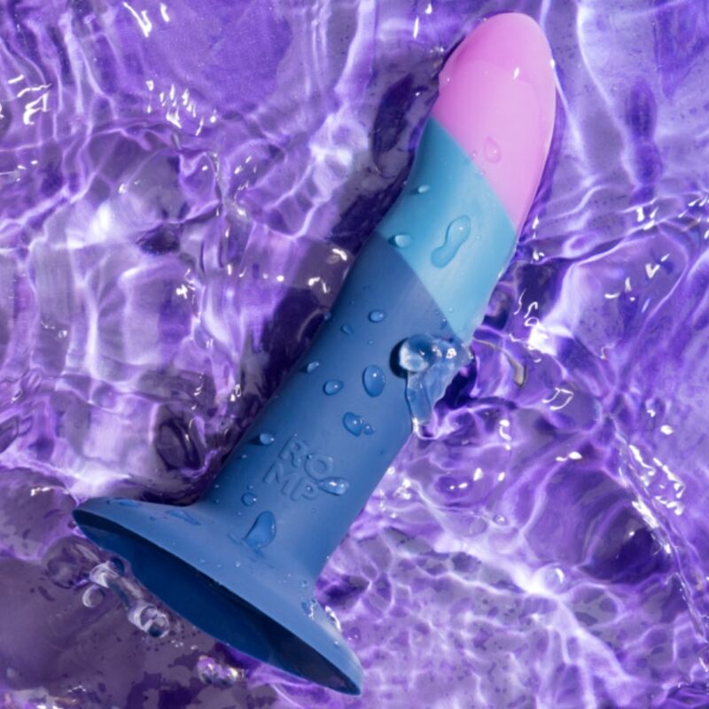 Gode Ventouse Piccolo Silicone Incurvé Point G & P 14 cm - Romp