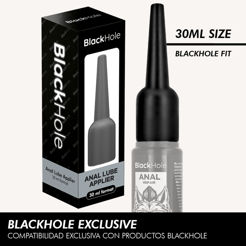 Applicateur de Lubrifiant Anal Seringue - 2 Tailles - Black Hole