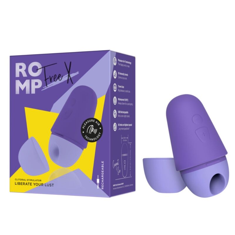 Stimulateur Clitoridien Free Ondes de Pression 10 Niveaux Rechargeable - Romp