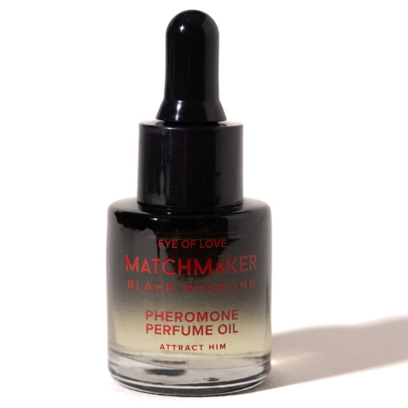 Flacon compte-gouttes de l'huile aux phéromones Matchmaker Black Diamond d'Eye Of Love