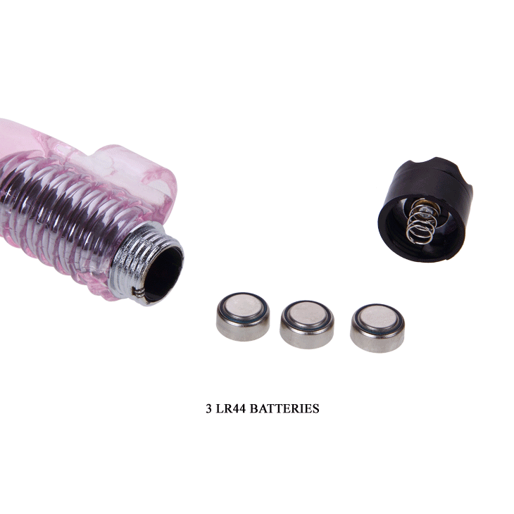 Vibromasseur Doigt Silicone Unité Amovible Piles Incluses - Baile