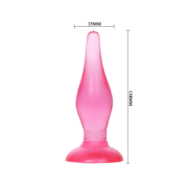 Plug Anal Ventouse Soft Touch - Gélatine Souple 2 Coloris - Baile