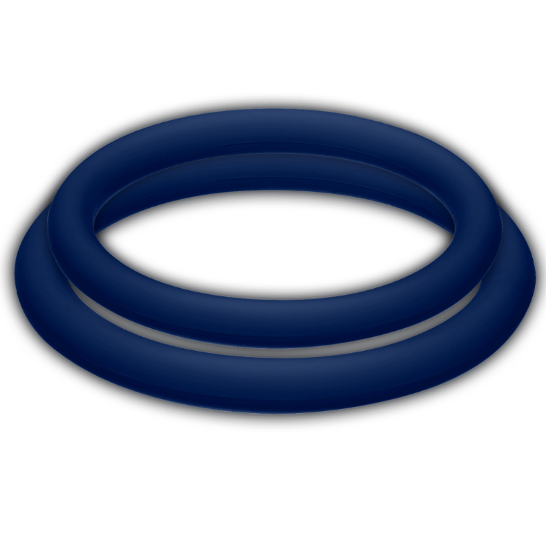 Cockring Double Potenzduo 2 Anneaux Silicone 3 Tailles - Joydivision