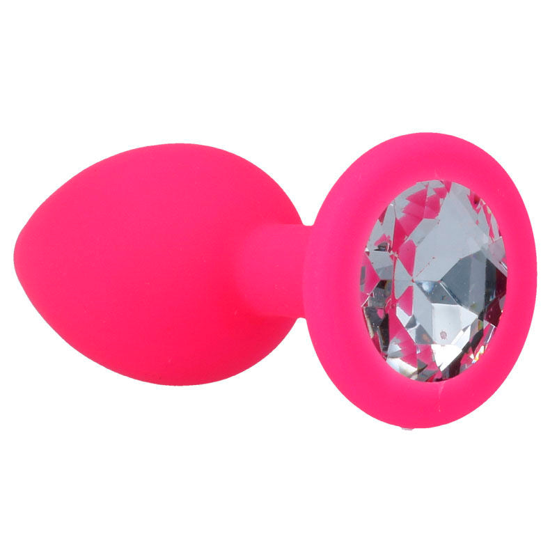 Plug Anal Shelki avec Base Diamant - Silicone Doux Étanche - Intense