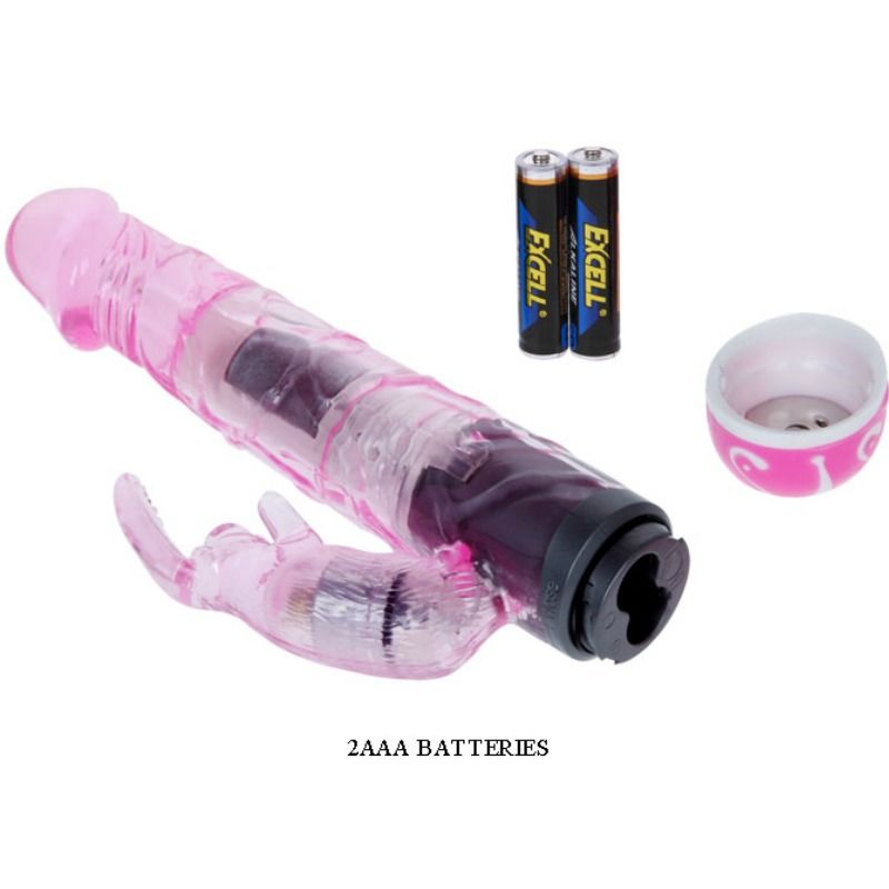 Vibromasseur Rabbit Texturé - 10 Modes Multivitesse TPR - Baile