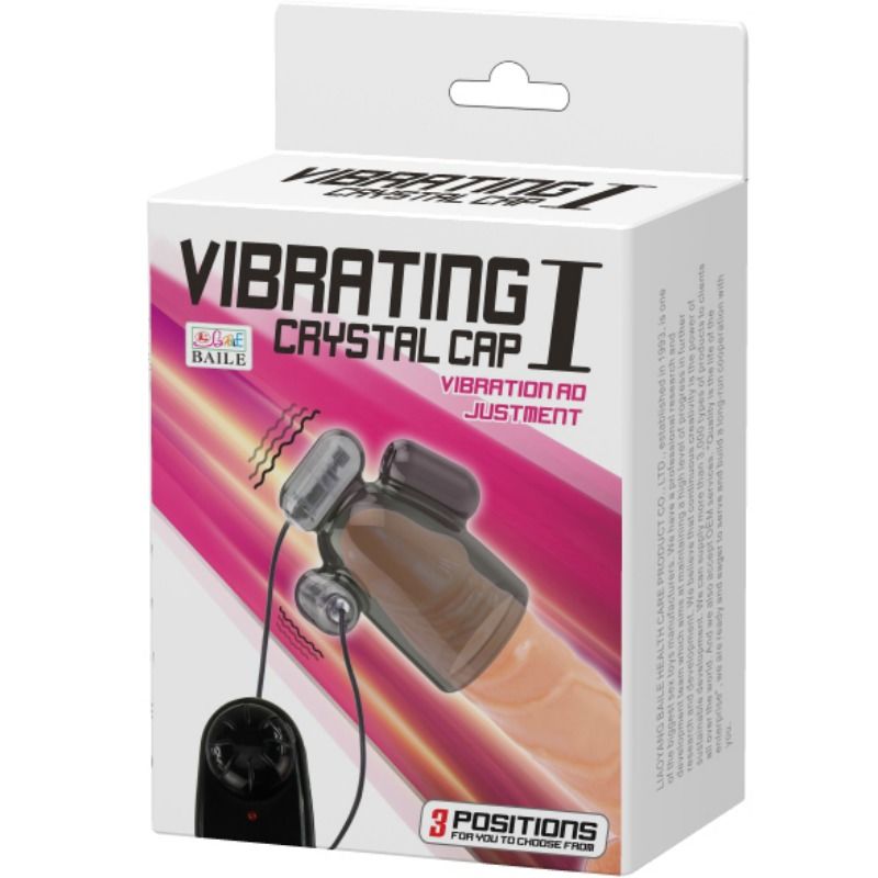 Gaine à Pénis Vibrante Cristal Double Stimulation Multi-Vitesses - Baile