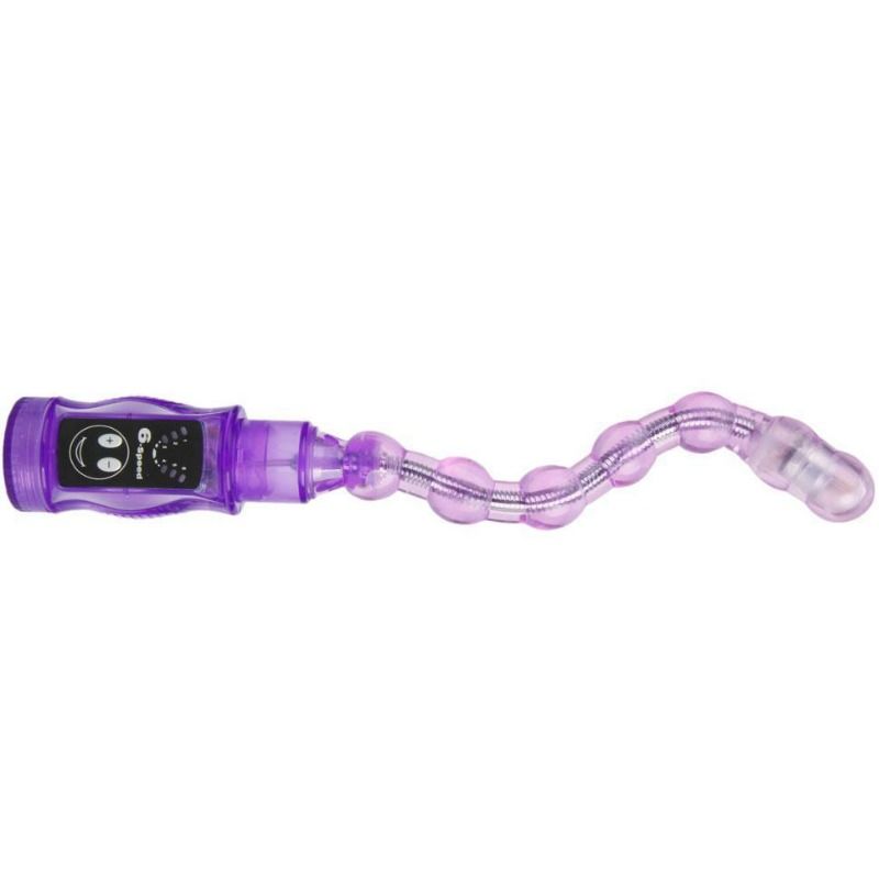 Chapelet Anal Vibrant Triple Flexible - 6 Modes Pliable - Baile