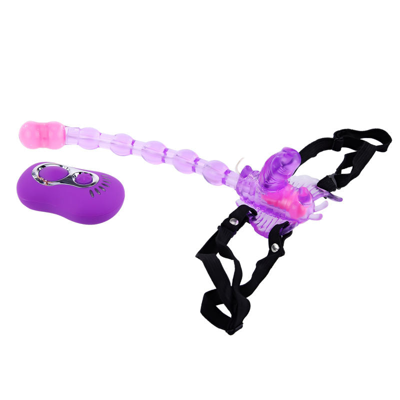 Vibromasseur Papillon Triple Stimulation 7 Modes Télécommande - Baile