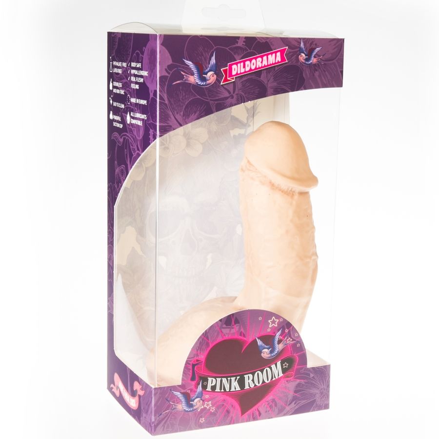 Gode Réaliste Elian 17,5 cm Ventouse Veines Sculptées - Pink Room