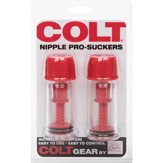 Ventouses à Tétons Colt Aspiration Réglable Plastique Souple - Calexotics