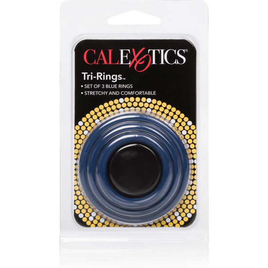 Set de 3 Cockrings Silicone Tri-Ring - Tailles Progressives - CalExotics