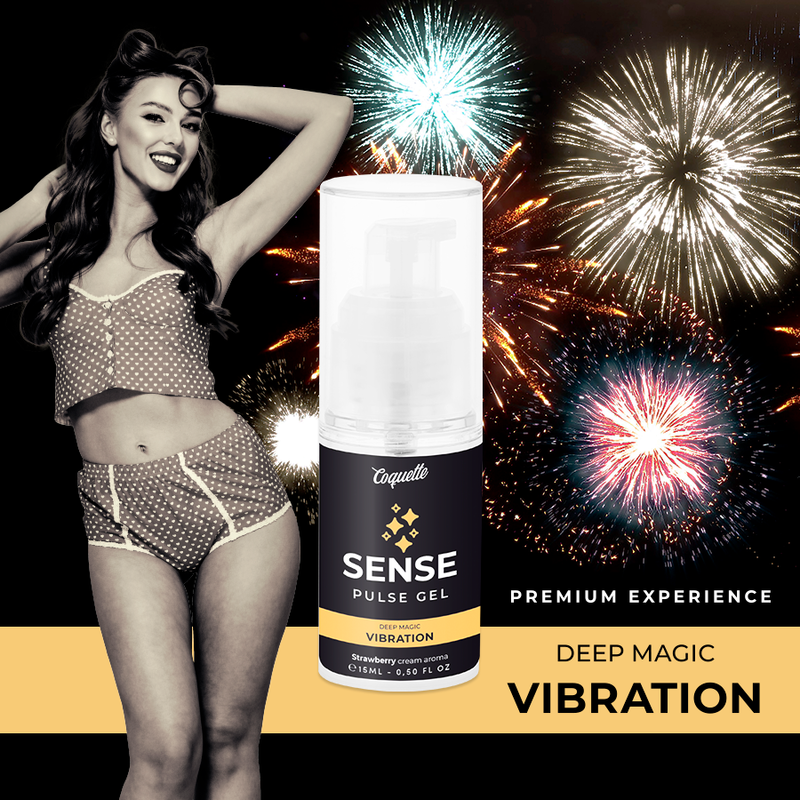 Gel Vibrant Pulse Fraise - Effet Chaleur et Vibration - Coquette