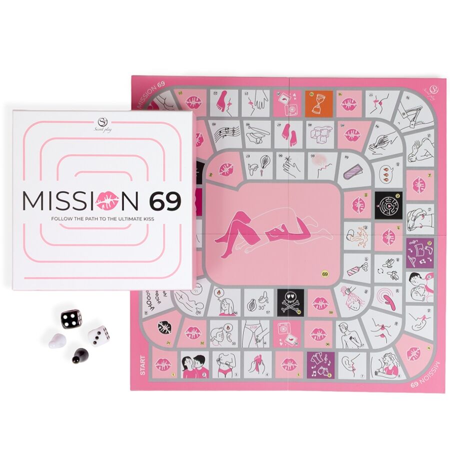 Jeu de Société Coquin Mission 69 pour Couples 69 Défis Érotiques - Secretplay