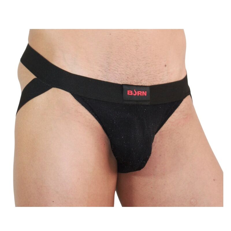 Jockstrap Fétichiste Noir Brillant Coupe Sexy 4 Tailles - Burn