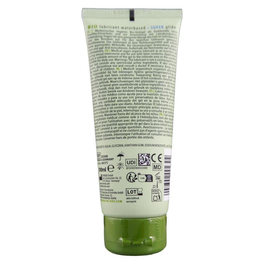 Lubrifiant Bio à Base d'Eau Naturel Hydratant 2 Contenances - Hot