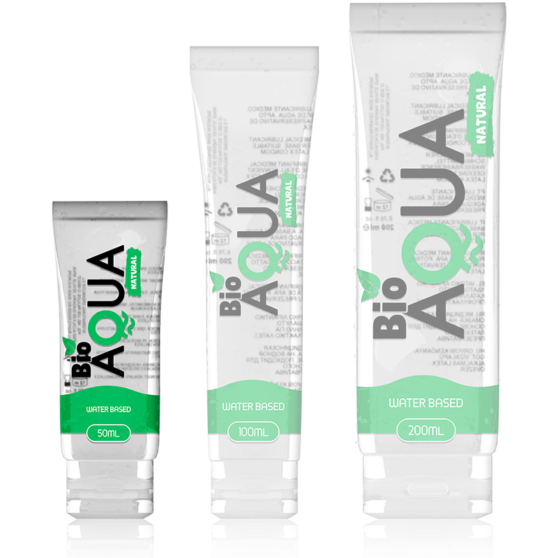 Lubrifiant Bioaqua Base Eau - 100% Naturel Compatible Sextoys et Latex