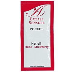 Lubrifiant Comestible Arôme Fraise Base Eau - Extase Sensual