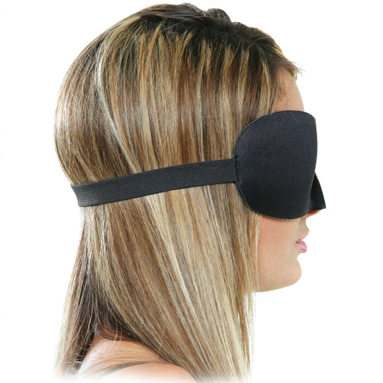 Masque Occultant BDSM Deluxe Néoprène Rembourré Taille Unique - Fetish Fantasy