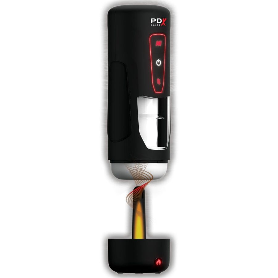 Masturbateur Automatique Milk Me Hotter Poussées Chaleur 10 Modes - PDX Elite
